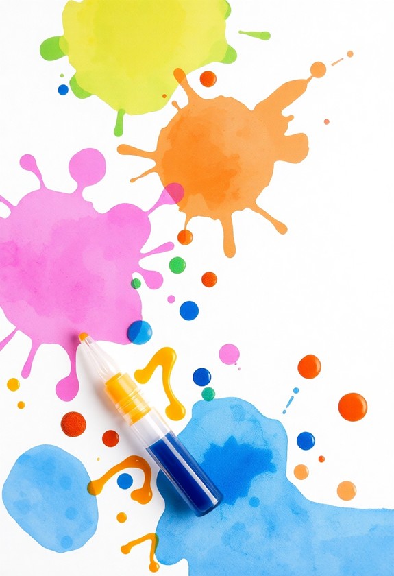 eyedropper technique in watercolor