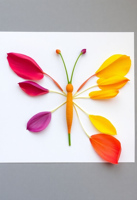 floral art collage creations