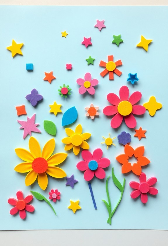 foam shape art projects