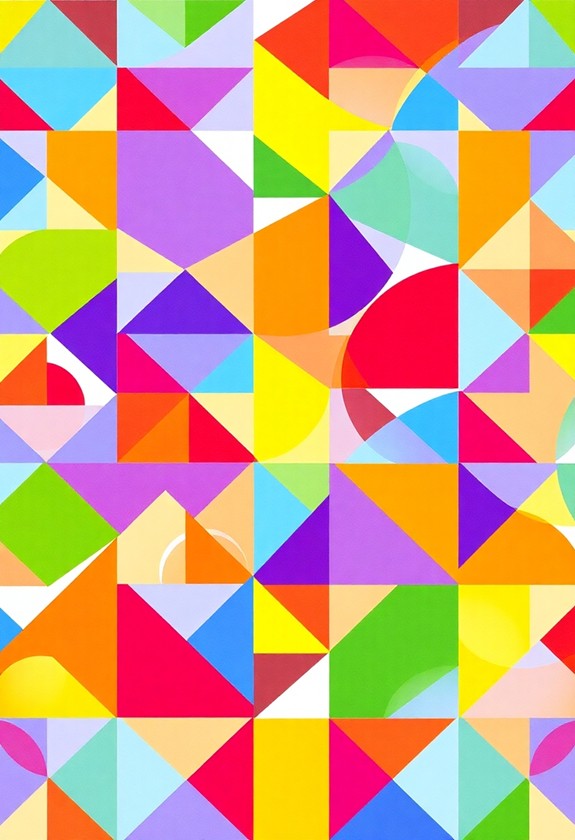 geometric puzzle art project