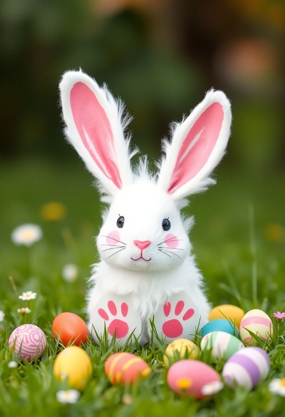 handprint easter bunny ears