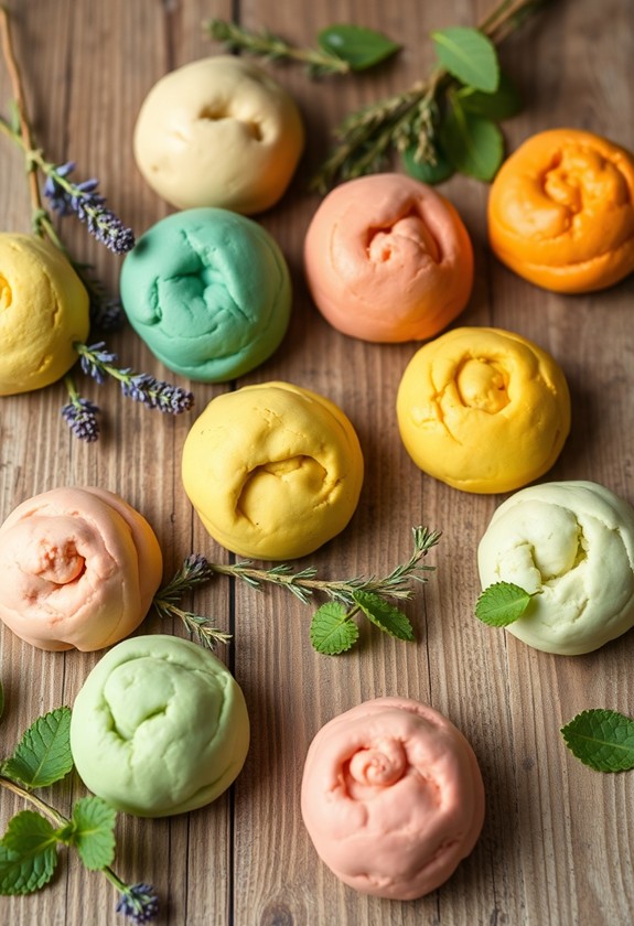 herb infused natural playdough