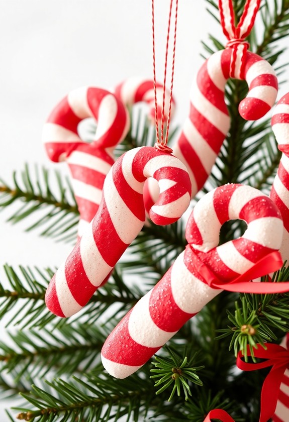homemade candy cane ornaments