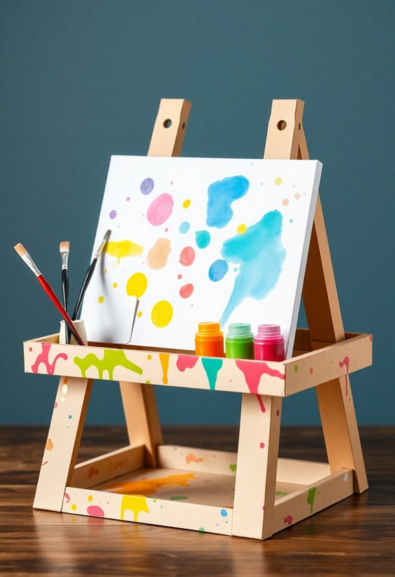 homemade mini easel project