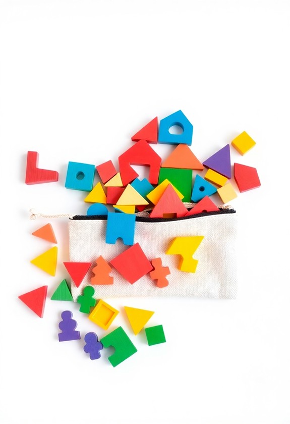 magnetic blocks pocket pouch