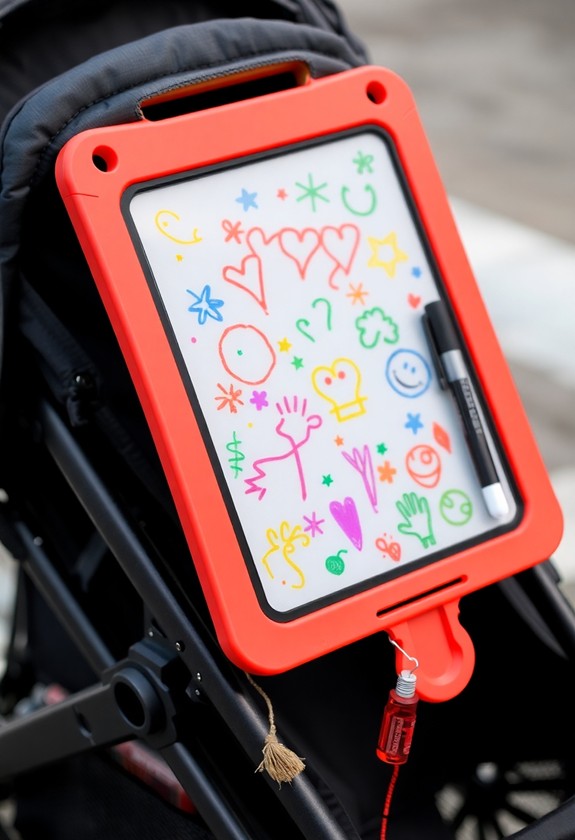 magnetic drawing board tray