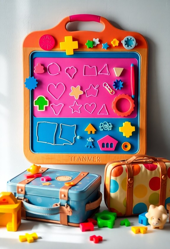 magnetic drawing learning tool
