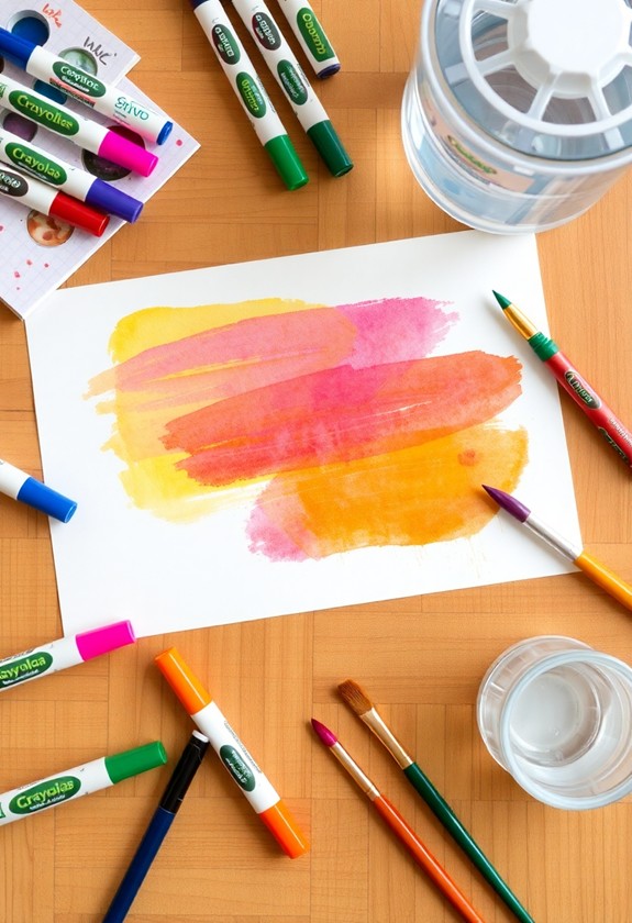 mess free crayola coloring experience