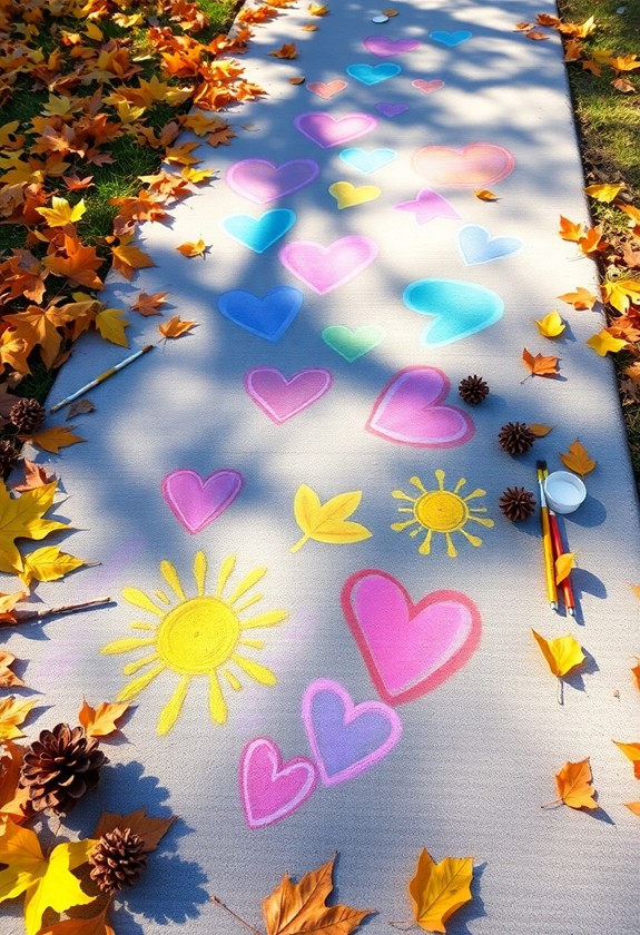 mess free outdoor toddler art