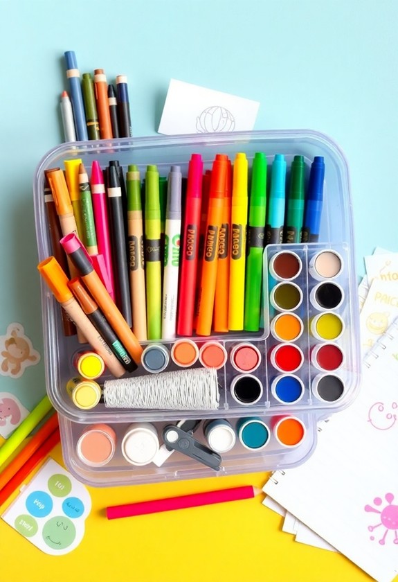 mess free portable art activities