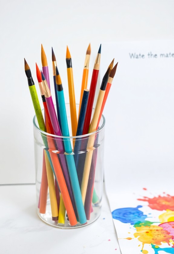 mess free watercolor painting