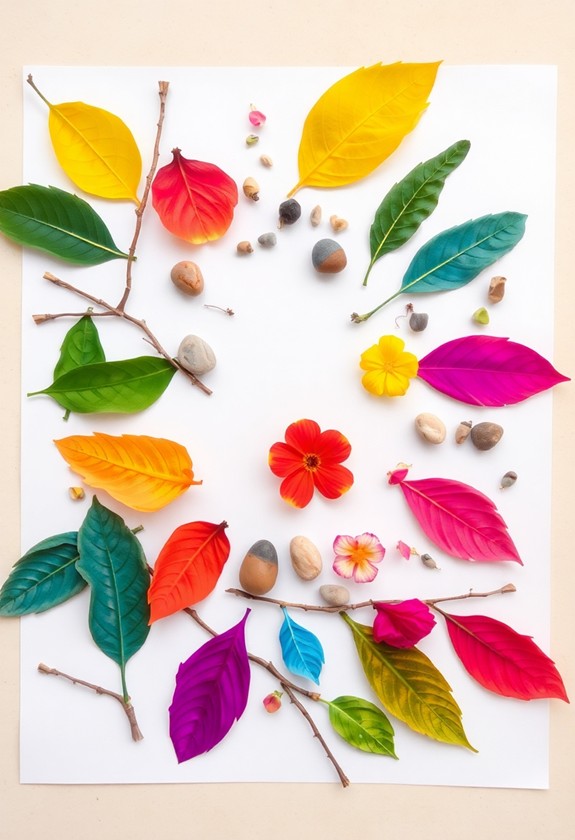 nature inspired collage artistry