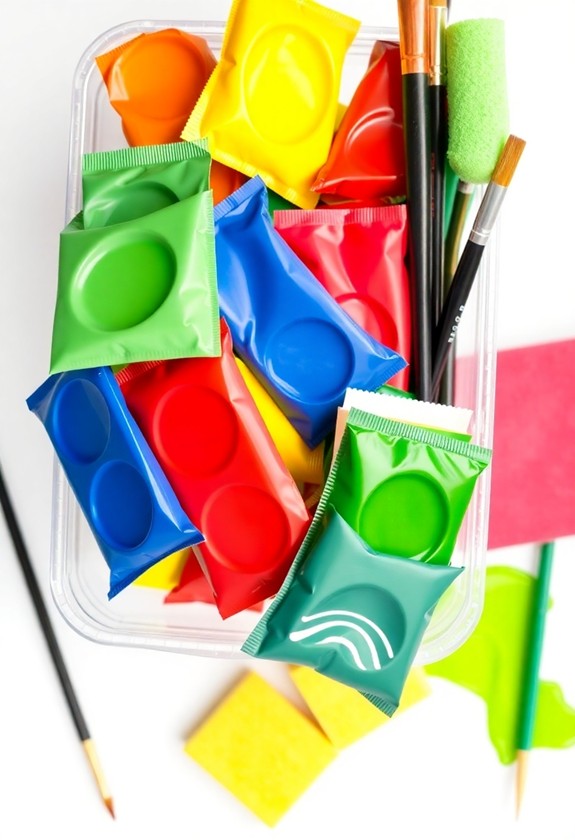 no spill paint packet innovation