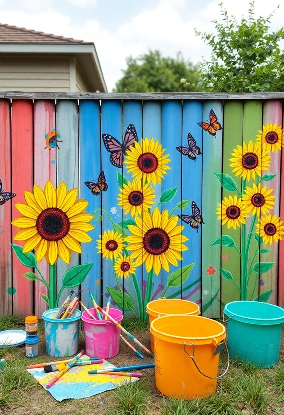outdoor art creation process