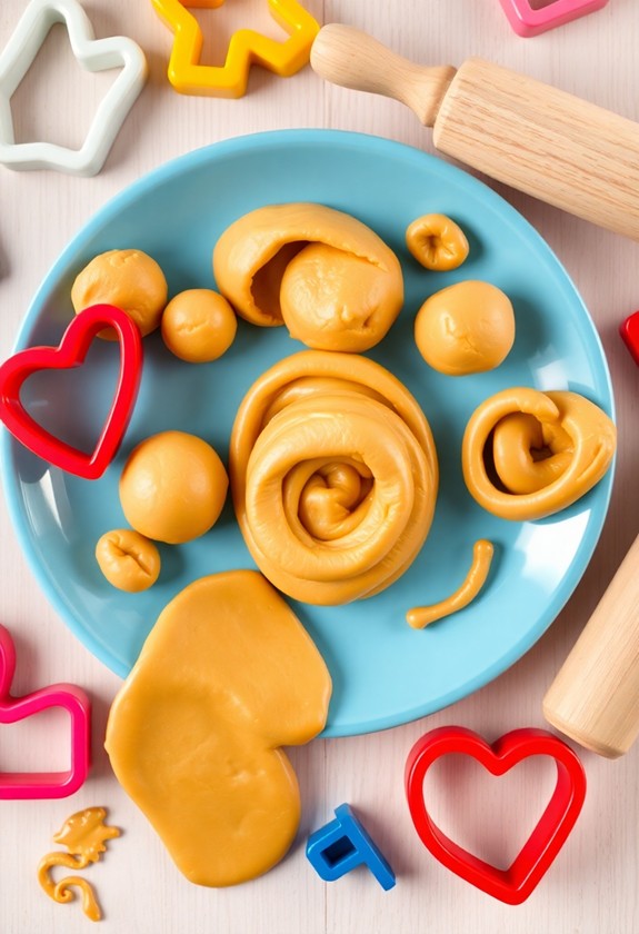 peanut butter edible playdough