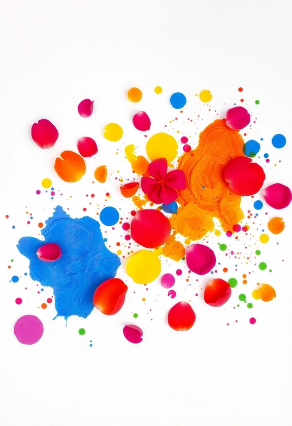 petal painting in spring