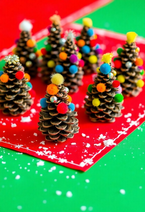 pinecone holiday decoration project
