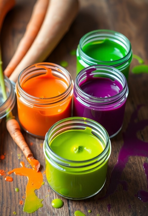 plant derived colorful paints