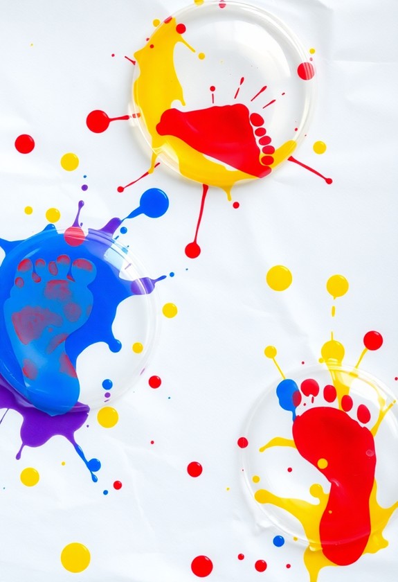 playful bubble wrap art