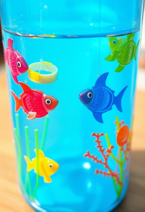 recycled bottle fish tank