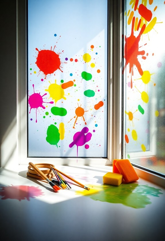 removable washable window art