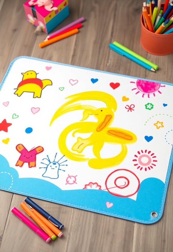 reusable kids drawing mat