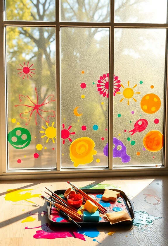 reusable window art supplies
