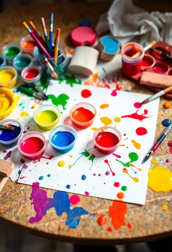 safe easy sensory paints