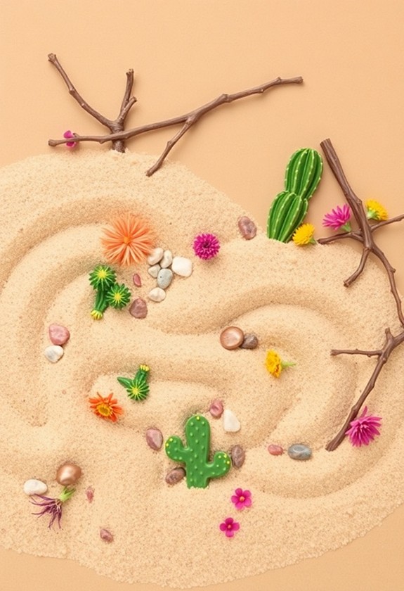 sand art in desert