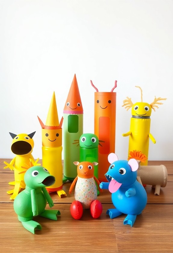 sculptures made from recycled material