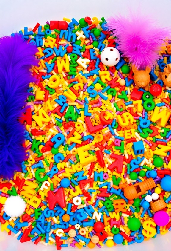 sensory bin vocabulary connection