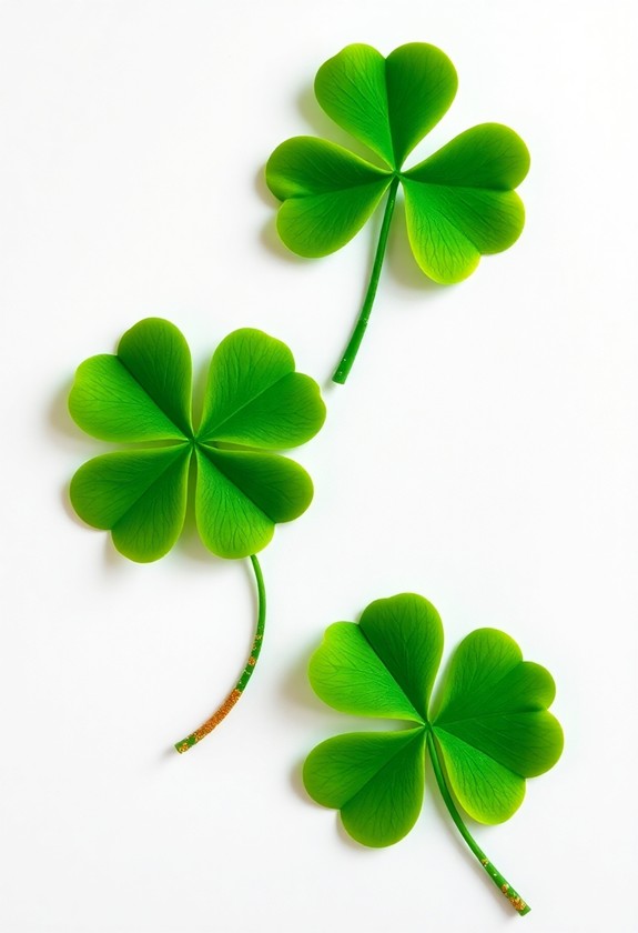 shamrocks featuring st patrick s handprint