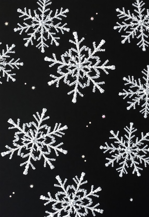 sparkling salt crystal patterns