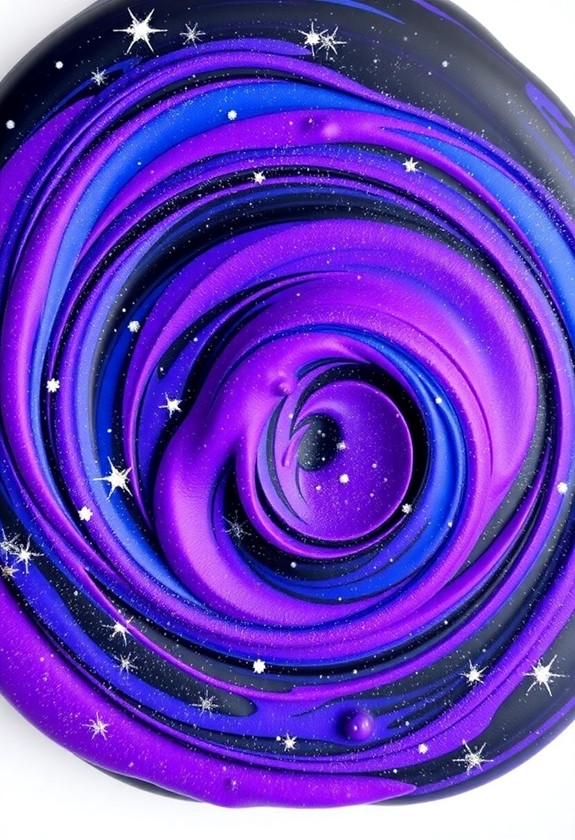 sparkly cosmic modeling clay
