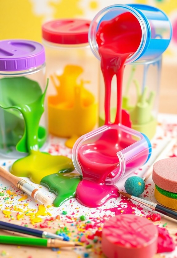 spill proof toddler art containers