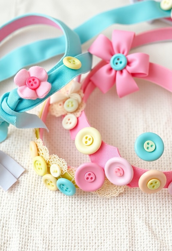 stylish button embellished headwear