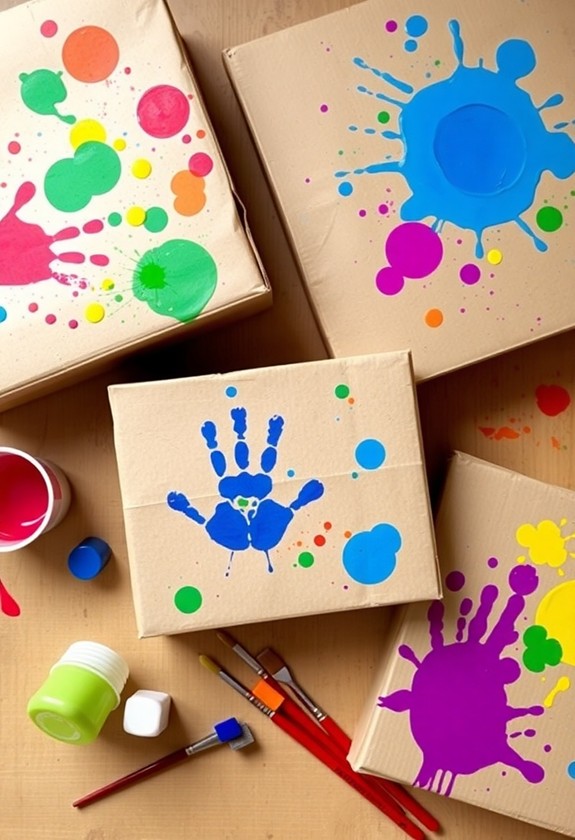 sustainable art from cardboard