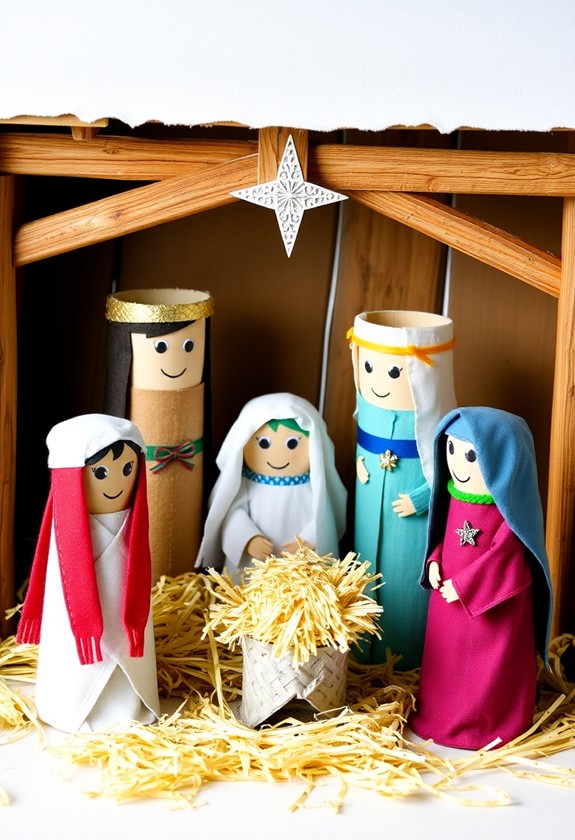 toilet paper christmas display