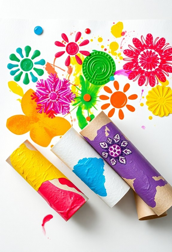 toilet paper roll art