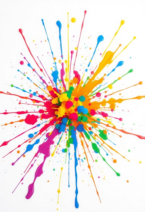 vibrant balloon art explosion