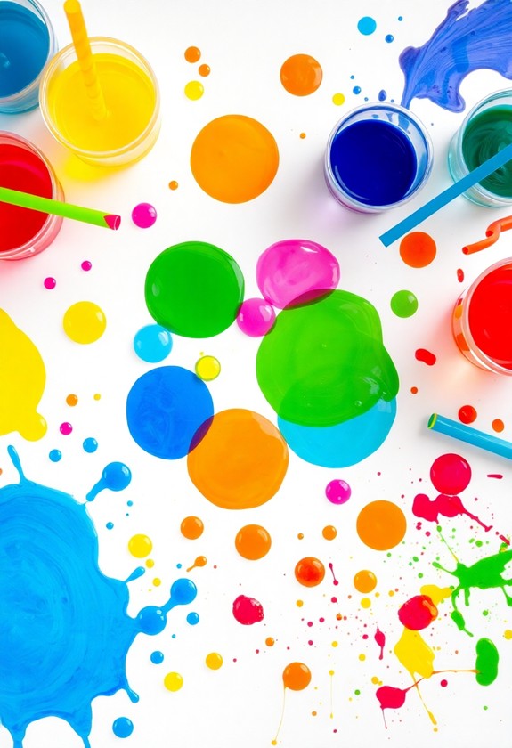 vibrant bubble art showcase
