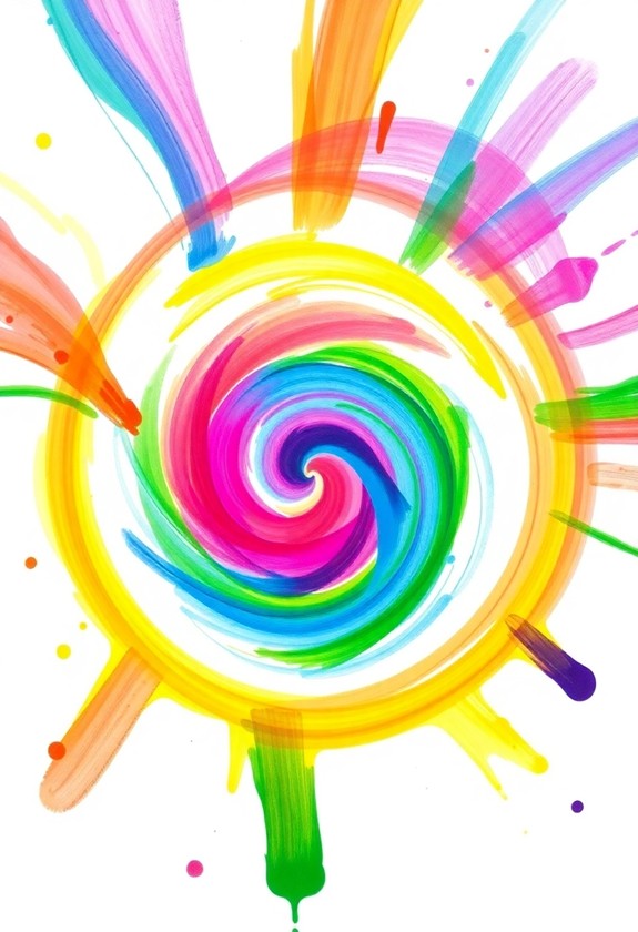 vibrant colorful art creations