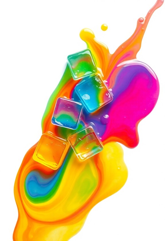 vibrant colorful canvas art
