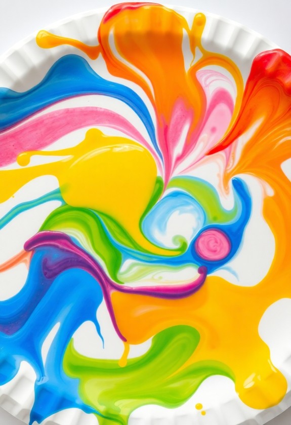 vibrant edible art creation