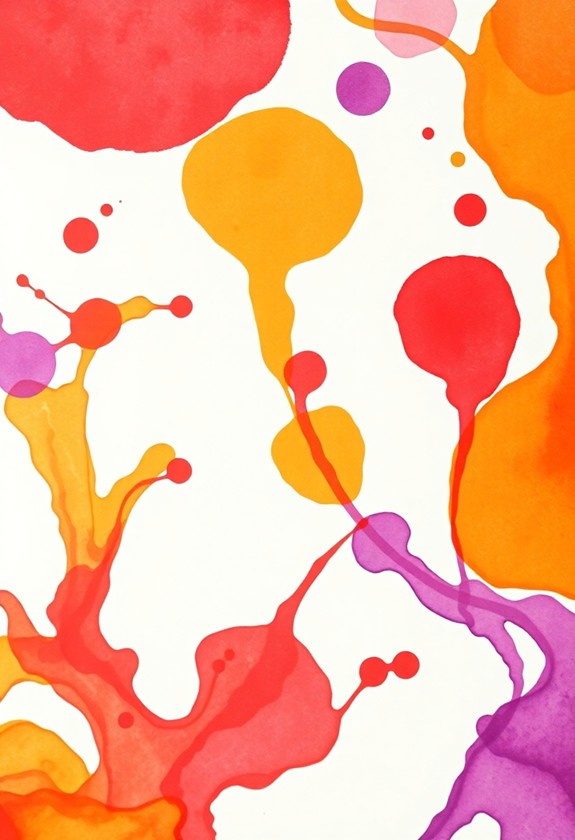 vibrant fruit inspired watercolor art