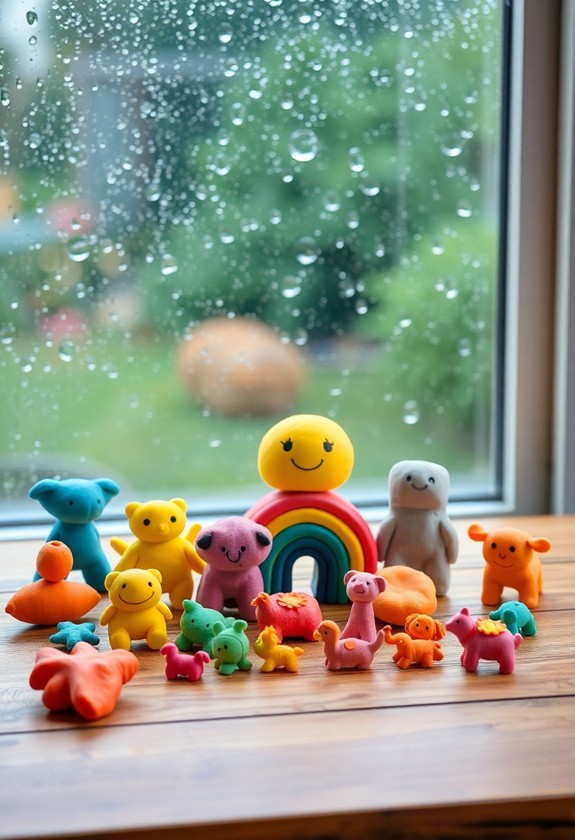vibrant modelling clay art