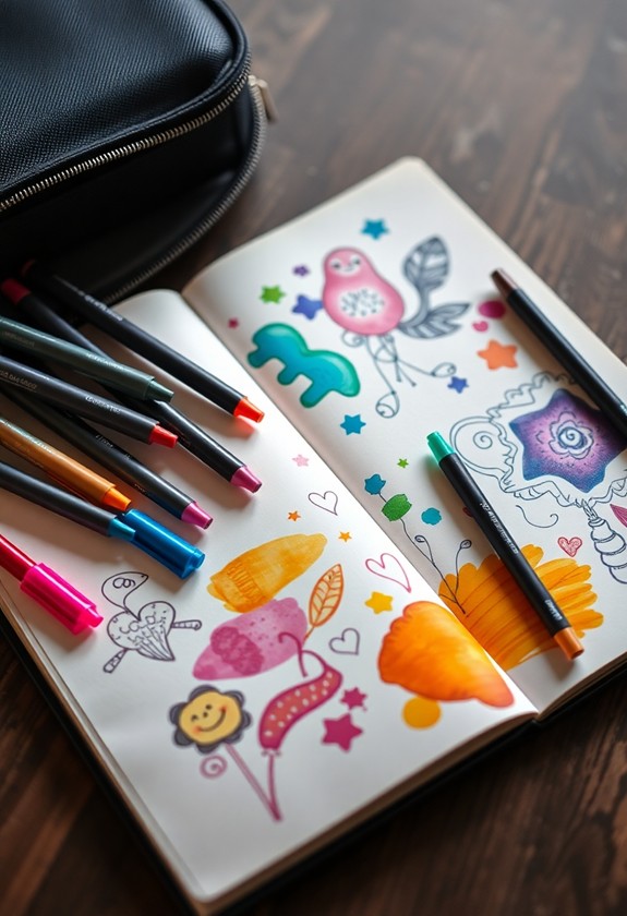vibrant writing tools collection
