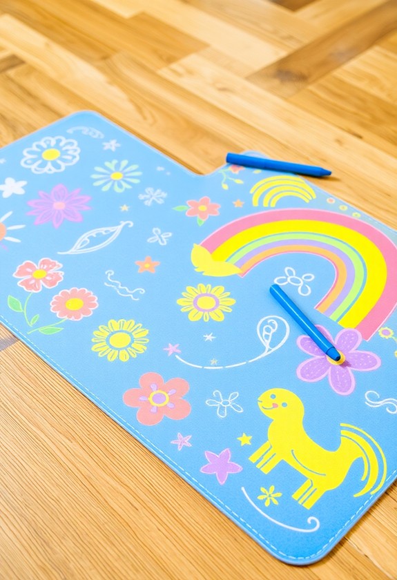 water based drawing mat fun