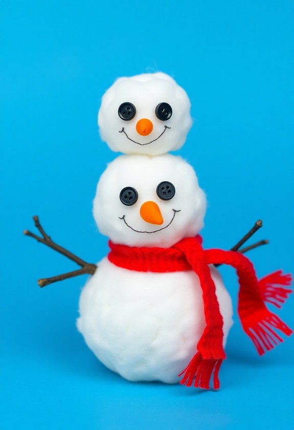 winter fun cotton craft