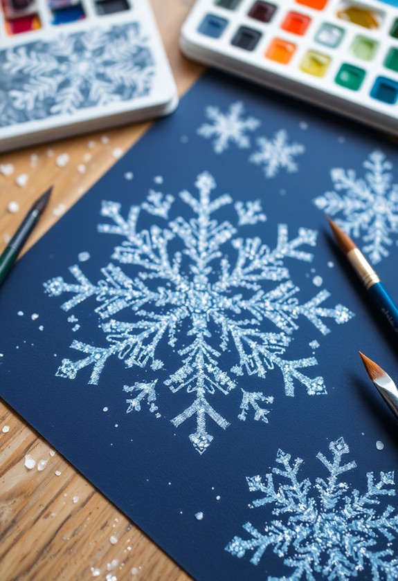 winter themed art project